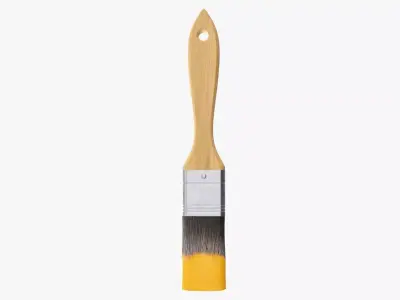 Narrow painting brush 01 3D model
