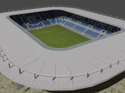 New Wildparkstadion Karlsruhe Germany Low-poly 3D model