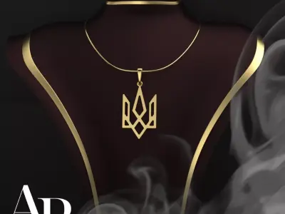 Ukrainian Trident 3D print model