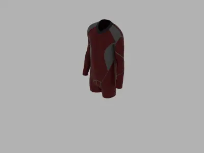 Sport Suit Low-poly 3D model