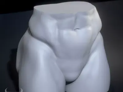 Bubble-Butt Male 3D print model