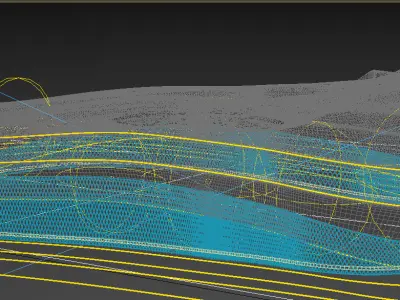 organic conceptual mass 3D model