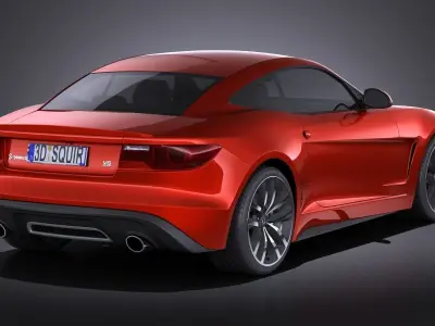 Generic Average Sport Coupe 2015  VRAY 3D model