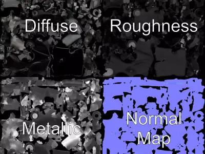 Sleek Carbon Racer model pack Low-poly 3D model