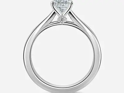 Solitaire Engagement Ring 06 3D print model