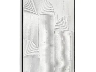 Plaster Two Photo Frame 481 Low-poly 3D model