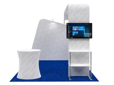 Exhibition booth 10x10ft 3DM015 3D model