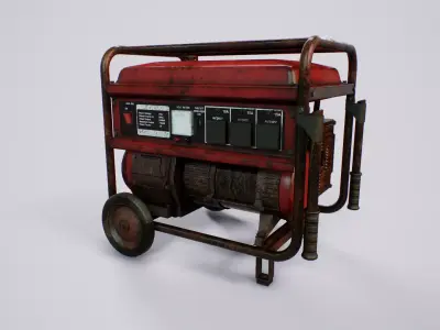 Diesel Generator - PBR Game Ready - 4k textures Low-poly 3D model