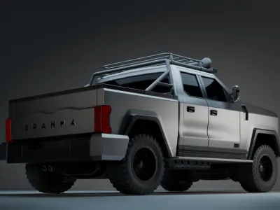 Brahma X  Apex Offroad Dominator 4x4 Truck Low-poly 3D model