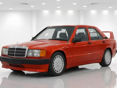 Mercedes Benz 190E Low-poly 3D model by subhanyahyayev64