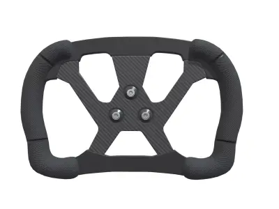 Steering Wheel F1 Low Poly PBR Realistic Low-poly 3D model