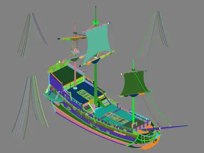 Game Palace - Ship 01 3D model