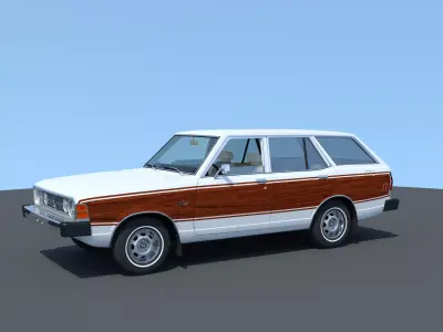  Dodge Colt wagon 1976  3D model