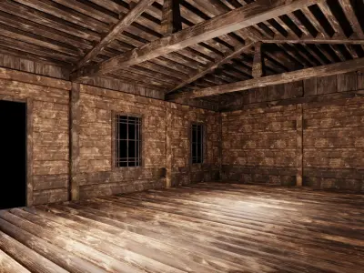 Medieval Houses 47- 4K Textures Game Ready Low-poly 3D model
