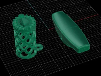 Cufflinks Mammoth ivory 3D print model