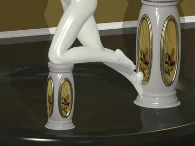 Female Statue 3D model