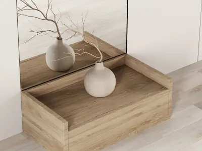 Headboard Wall Panel Composition 03 3D model