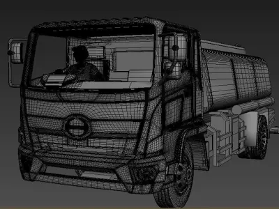 STL fuel Truck 72 scale 3D print model