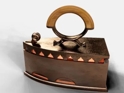 Vintage Iron Low-poly 3D model