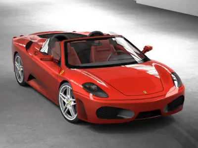 Ferrari F430 Spyder Low-poly 3D model