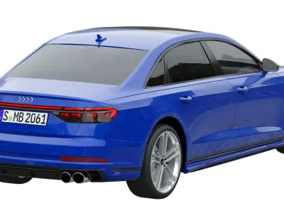 Audi S8 2022 3D model