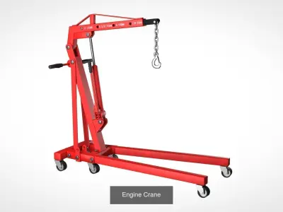 Autoservice Garage Machine and Tools Pack 3D Model Collection