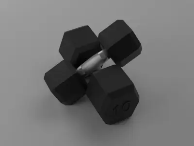 Weights dumbbell 3D model