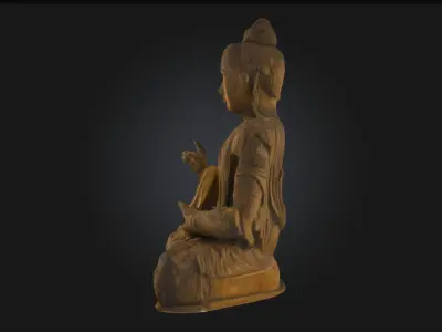Serene Reflection Peaceful Character Model 3D model