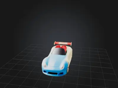 Toy Car Low-poly 3D model
