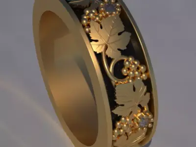 Wedding ring 482 3D print model