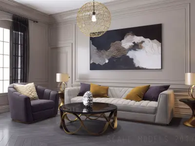 Living Room 060 3D model