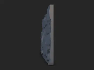 Kitbash Stone Wall Section Set 3D model