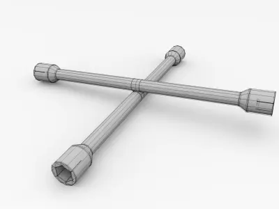 Lug Wrench 3D model