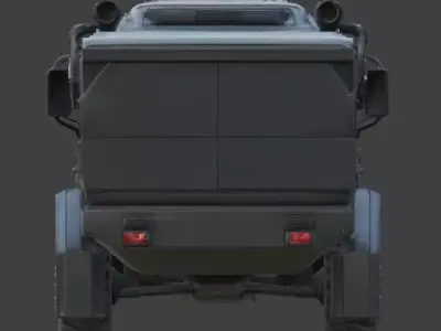 Luxury Tactical Armored Military Car 3D Model Low-poly 3D model