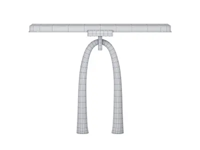 Arch Base Console 3D model