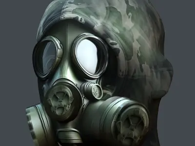 Helmet 3d model military combat Military Low-poly Low-poly 3D model 77