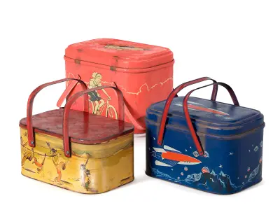 Vintage Lunch Boxes 3D model
