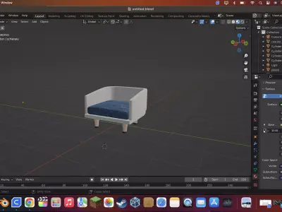 armchair Free 3D model purchase