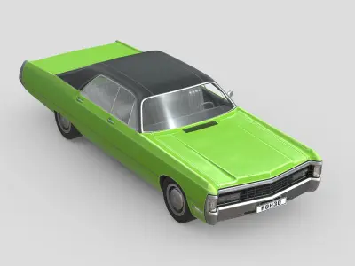 Chrysler Imperial LeBaron 1971 Low-poly 3D model
