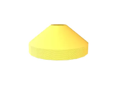 Pile of Soccer Cones v1 003 Low-poly 3D model