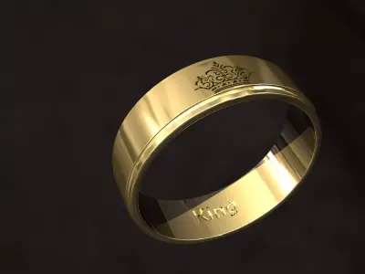Wedding ring 3D model buy