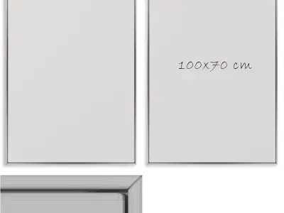 Picture Frame Set 01 3D model