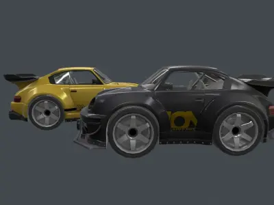 Window maker car  Low-poly 3D model