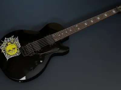 Kirk Hammett ESP KH-3 SpiderSkull 3D model