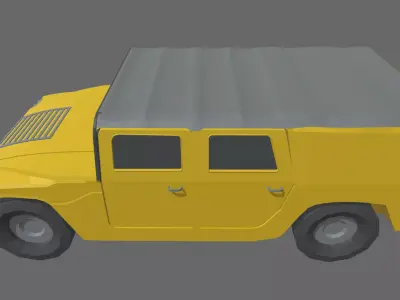 Low Poly Off Road Car 01 Low-poly 3D model