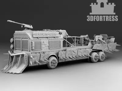 Cabriolet bus 3D print model