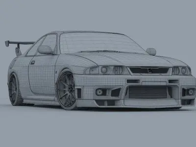 nissan GT-R R33  3D model