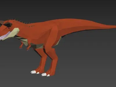 Dinosaurs Lowpoly - Carnivores Pack Low-poly 3D model