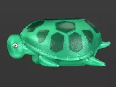 Cute Turtle - 3D Printable Toy Figure  3D print model