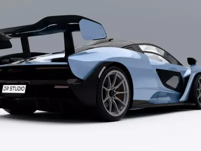  McLaren Senna 2019 Low-poly 3D model